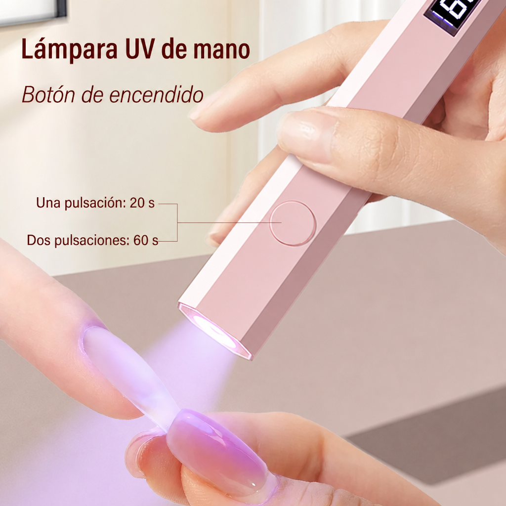 Lámpara UV LED Recargable Portátil para Uñas