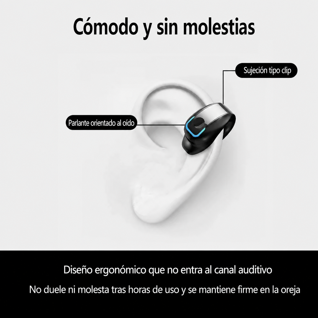 Auriculares Inalámbricos Conducción Ósea y Cancelación de Ruido