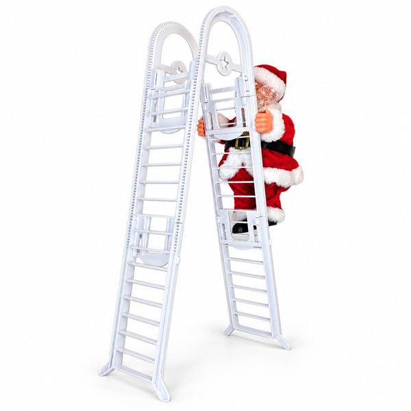 Rumbo al Tejado · Papá Noel en escalera