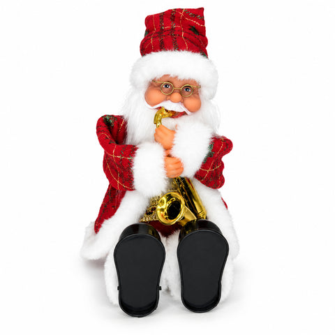 Noel Jazz · Papá Noel sentado con saxofón — vista principal