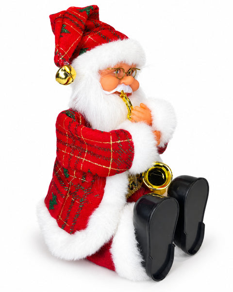 Noel Jazz · Papá Noel sentado con saxofón — segunda vista
