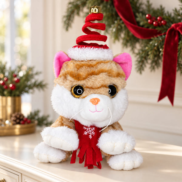 Milo Canela · Gatito navideño de peluche — Ambientación navideña 2 (imagen ilustrativa)