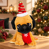 Bruno Cascabel · Perrito pug navideño de peluche — Ambientación navideña 1 (imagen ilustrativa)