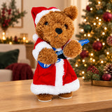 Teddy Rock · Osito navideño con guitarra — Ambientación navideña 1 (imagen ilustrativa)