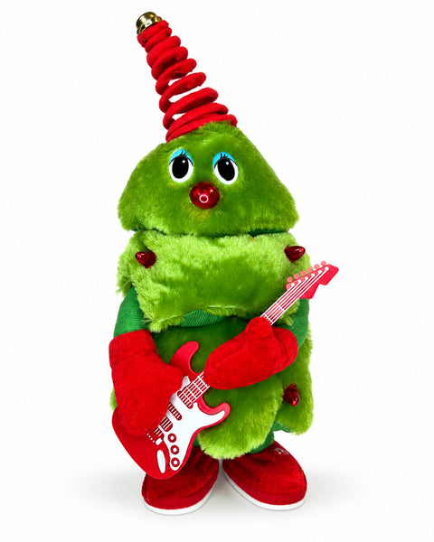 Pino Rock · Árbol navideño de peluche con guitarra — vista principal