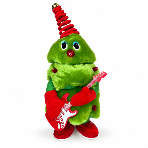 Pino Rock · Árbol navideño de peluche con guitarra — vista principal