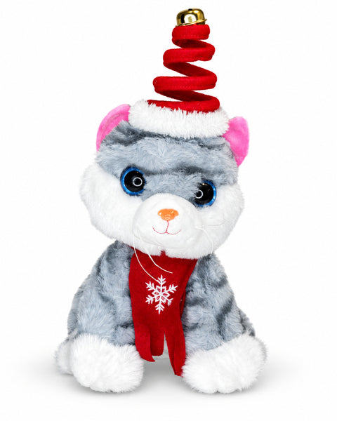 Milo Gris · Gatito navideño de peluche — vista principal