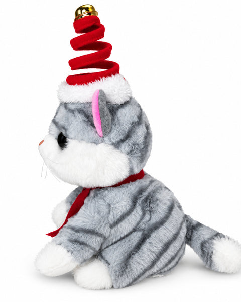 Milo Gris · Gatito navideño de peluche — segunda vista