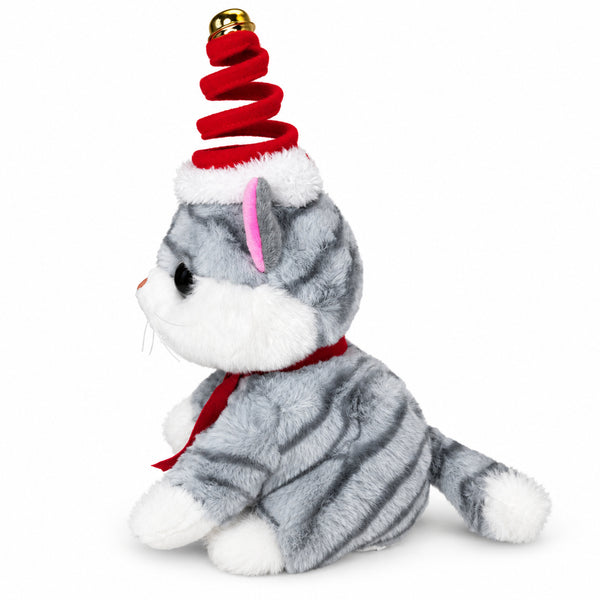 Milo Gris · Gatito navideño de peluche — segunda vista