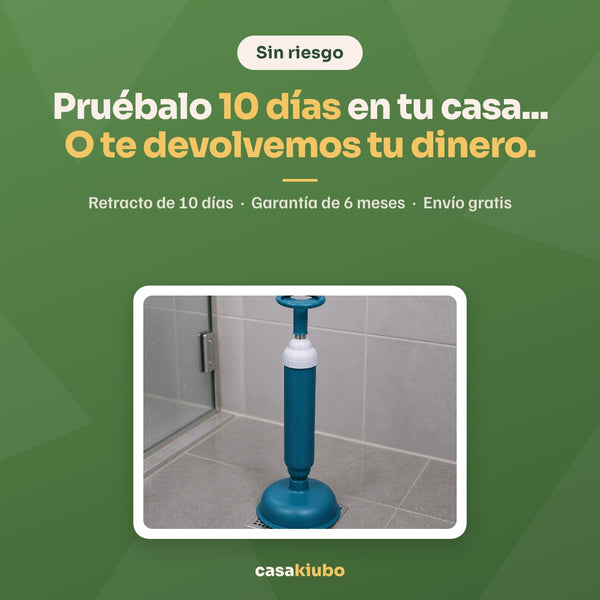 Pruébalo 10 días en tu casa o te devolvemos tu dinero: retracto de 10 días, garantía de 6 meses y envío gratis