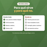 Para qué sirve y para qué no: lata, perfil de aluminio, madera y PVC sí; plancha gruesa, hormigón y uso industrial no