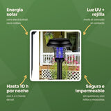 Lámpara solar mata zancudos · beneficios