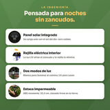 Lámpara solar mata zancudos · ingenieria