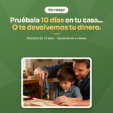 Pruébala 10 días en tu casa o te devolvemos tu dinero; garantía de 6 meses