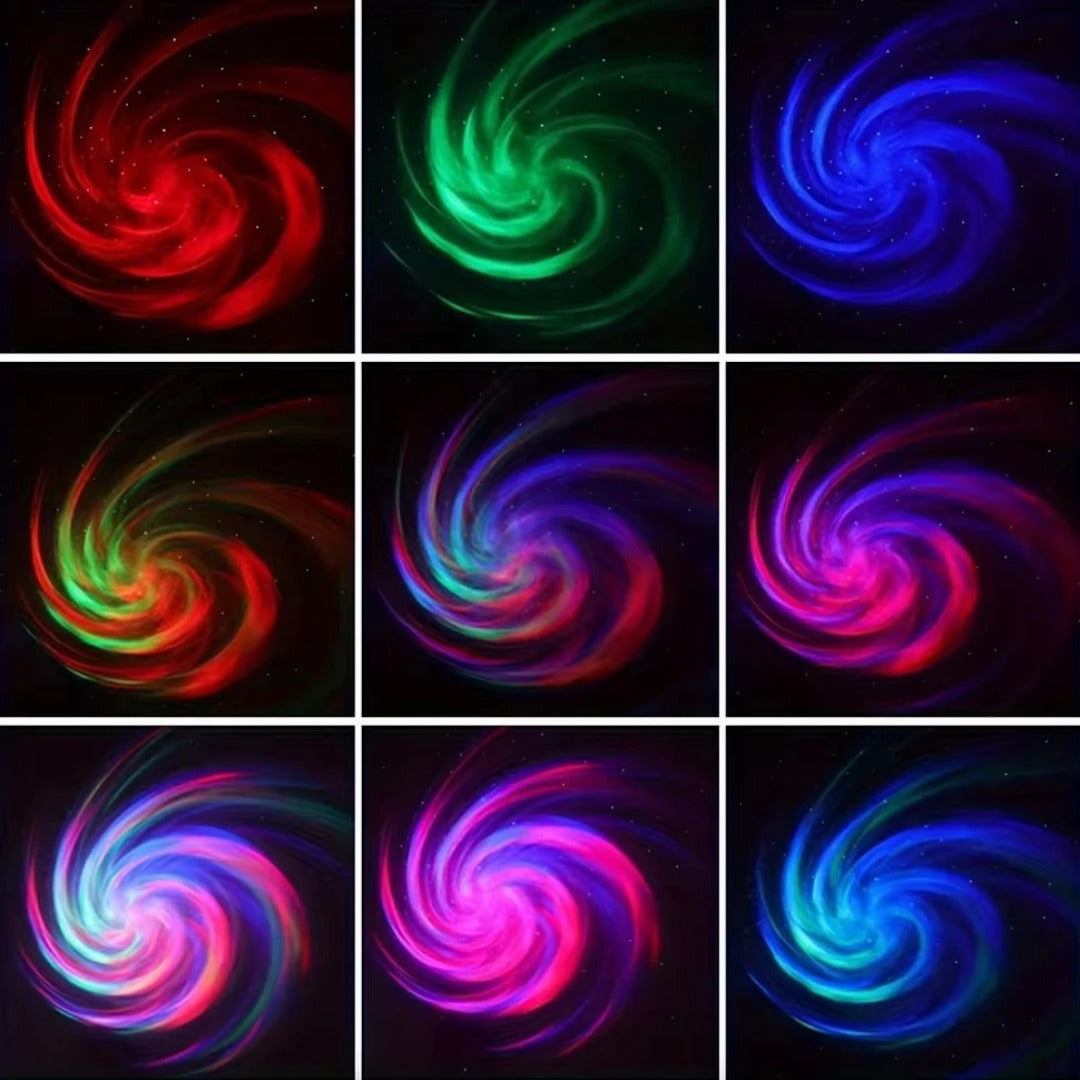 Proyector LED de galaxia colorido para dormitorio