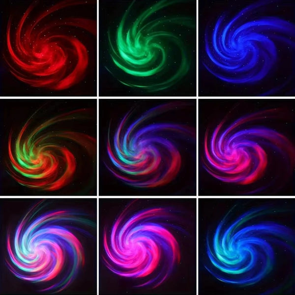 Proyector LED de galaxia colorido para dormitorio