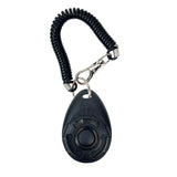 Clicker de adiestramiento negro con correa de muñeca